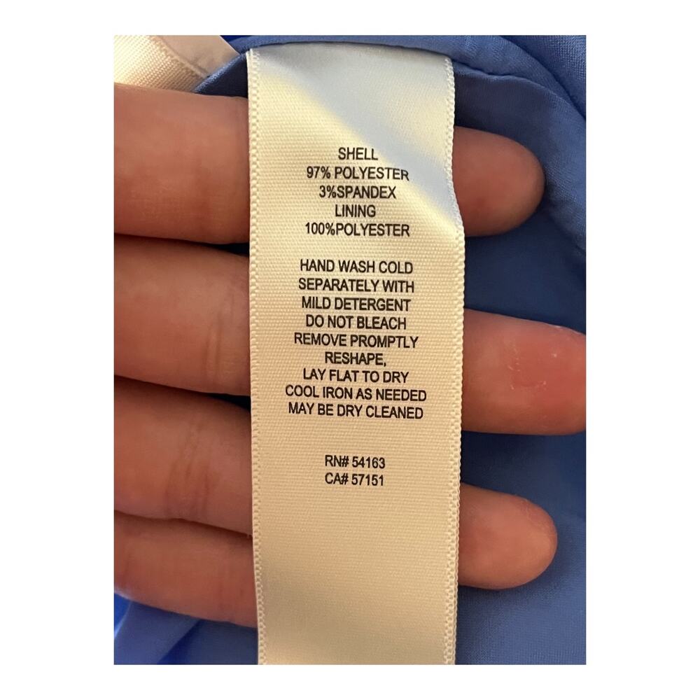Eliza J Dress tie belt A-line blue size 14 - Picture 6 of 8